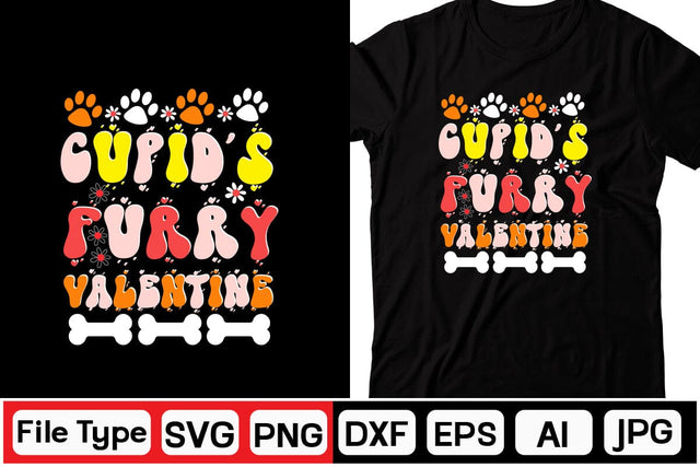 Cupid's Furry Valentine Retro SVG SVGs,Quotes and Sayings,Food & Drink,On Sale, Print & Cut SVG DesignPlante 503 
