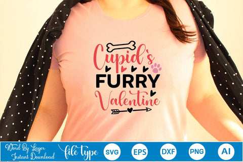 Cupid's furry Valentine SVG SVGs,Quotes and Sayings,Food & Drink,On Sale, Print & Cut SVG DesignPlante 503 