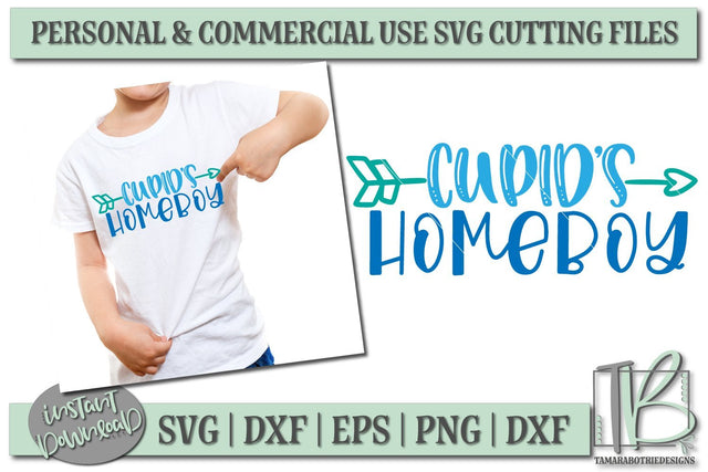 Cupids Homeboy SVG, Valentines SVG File SVG TB Designs 