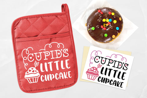 Cupids Little Cupcake - SVG, PNG, DXF, EPS SVG Elsie Loves Design 