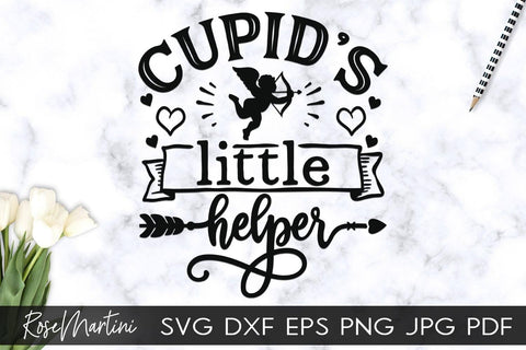 Cupid's Little Helper SVG file for cutting machines Cricut Silhouette SVG PNG Valentine's Day Baby Boy SVG Baby Girl SVG RoseMartiniDesigns 