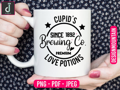 cupid's since 1892 brewing co premium love potions sublimation design Sublimation Alihossainbd 