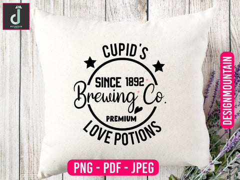 cupid's since 1892 brewing co premium love potions sublimation design Sublimation Alihossainbd 