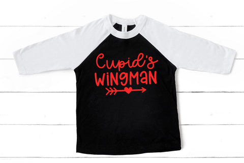 Cupid's Wingman I Kids Valentines SVG I Baby Valentines SVG SVG Happy Printables Club 