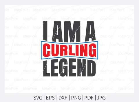 Curling Sport svg, Curling t-shirt design, Curling Legend svg, Curling quotes, Cut Files for Crafters, Curling winter sports svg SVG Dinvect 