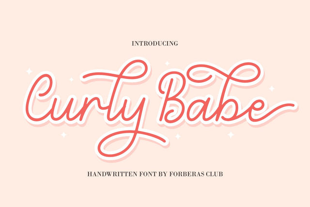 Curly Babe Font Forberas 