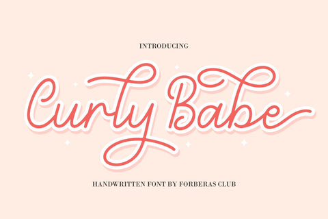Curly Babe Font Forberas 