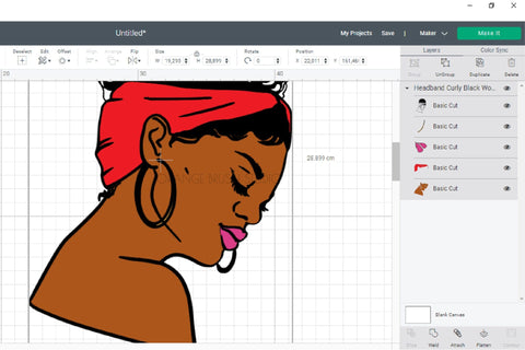 Curly Black Woman SVG Afro Messy Bun SVG OrangeBrushStudio 