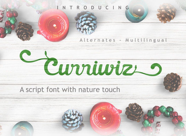Curriwiz Font Font Leamsign Studio 