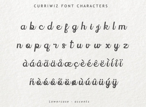 Curriwiz Font Font Leamsign Studio 