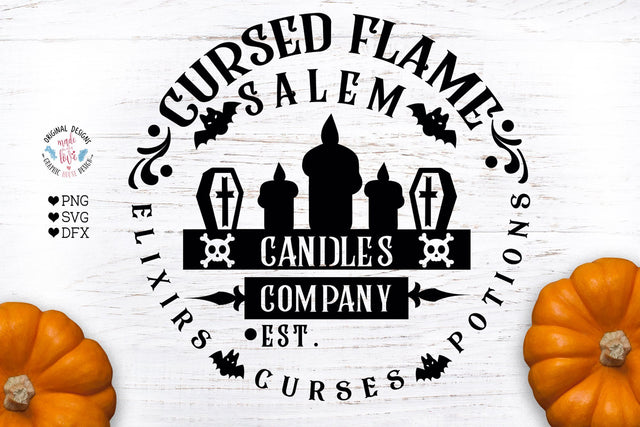 Cursed Flame Salem Halloween SVG SVG Graphic House Design 