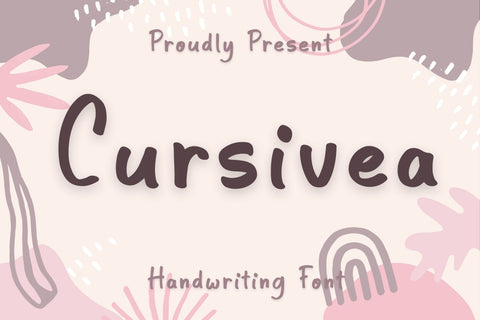 Cursivea Handwriting Font Font Aisyah 