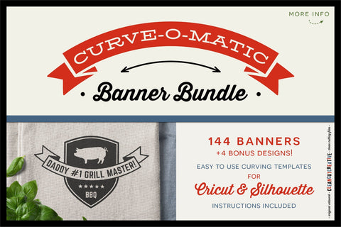 CURVE-O-MATIC Banner Bundle - Curved Text Banner Toolkit SVG SVG CleanCutCreative 