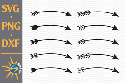 Curved Arrow SVG, PNG, DXF Digital Files Include SVG SVGStoreShop 