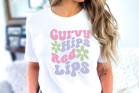 Curvy Hips Red Lips, Sarcastic, Funny SVG SVG FiveStarCrafting 