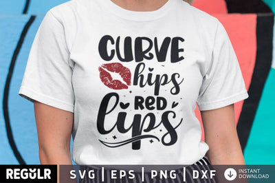 Curvy hips red lips SVG SVG Regulrcrative 