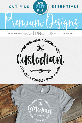 Custodian svg for Cricut or Silhouette SVG SVG Cut File 