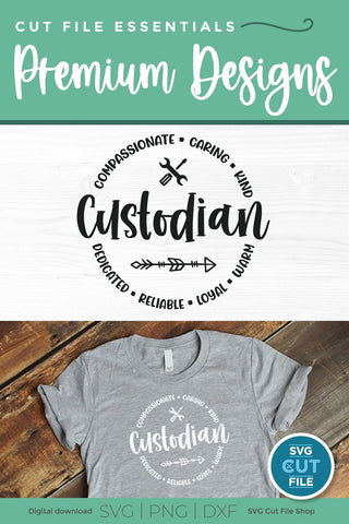 Custodian svg for Cricut or Silhouette SVG SVG Cut File 