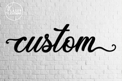 CUSTOM Laser Cut Files, Wood Sign SVG, 3D Designs SVG LaserCutano 