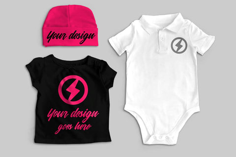 Customizable Baby Clothes Layered PSD Photoshop Product Mockup Mock Up Photo Risa Rocks It 