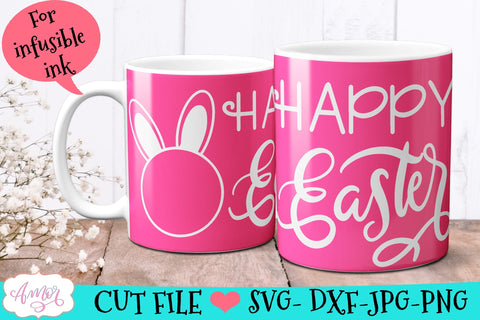 Customizable Easter Mug Wrap SVG for Cricut infusible ink SVG Amorclipart 