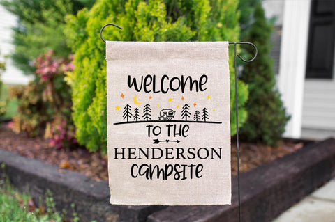 Customizable Family Campsite Sign - Welcome To The (Name) Campsite SVG Simply Cutz 