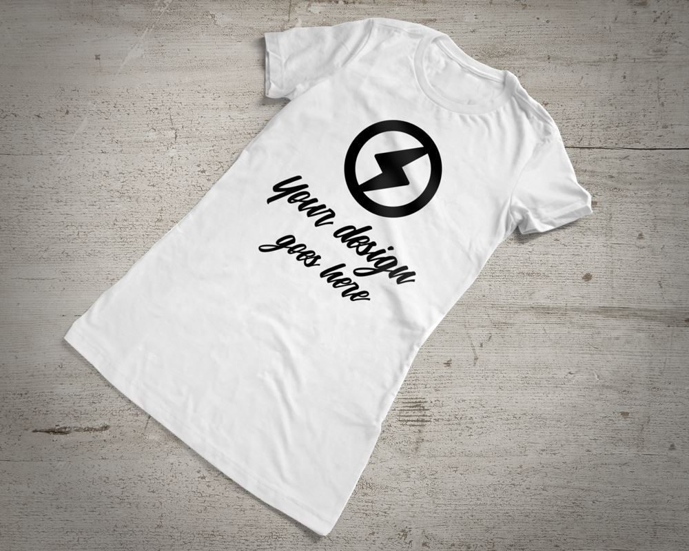 Ladies Summer Tee Mock Up - So Fontsy