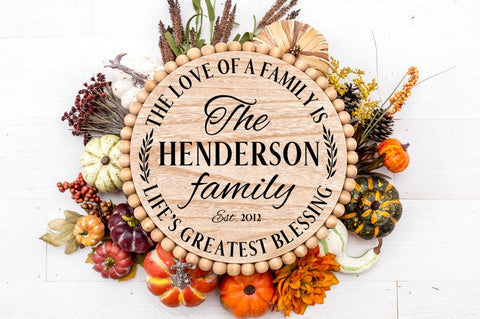 Customizable Monogram Last Name SVG - Farmhouse Sign SVG, Last Name SVG SVG Simply Cutz 