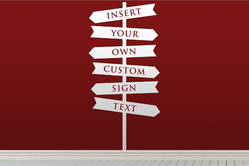 Customizable Sign Post - So Fontsy