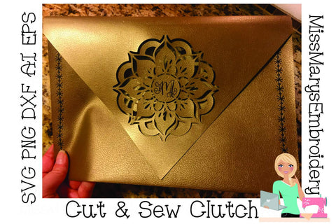 Cut and Sew Clutch SVG MissMarysEmbroidery 