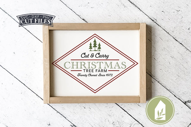 Cut & Carry Christmas Tree Farm SVG Files SVG LilleJuniper 