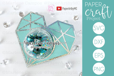 Cut Files Origami Heart Candy Holder Dome | Valentine's Gift | + TUTORIAL 3D Paper Marlene Campos 