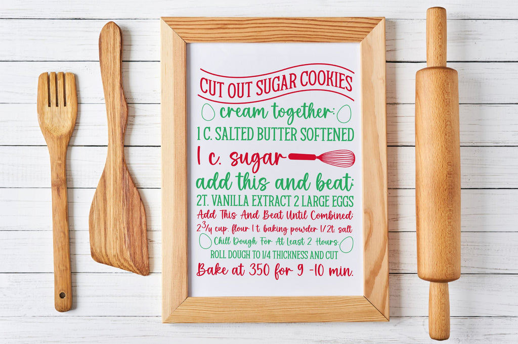 Cut out sugar cookies cream together SVG Design - So Fontsy