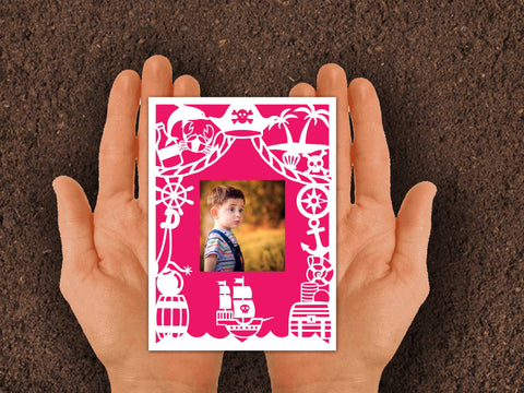 Cut Pirate Photo frame Paper cut SVG Johan Ru designs 