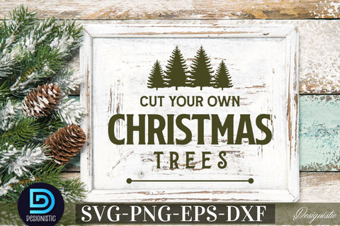 Cut your own christmas trees SVG SVG DESIGNISTIC 