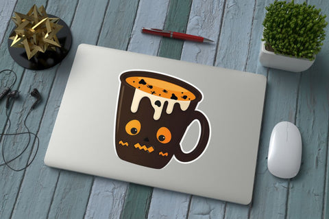 Cute And Creepy Mug Halloween Sticker Bundle Sublimation Regulrcrative 