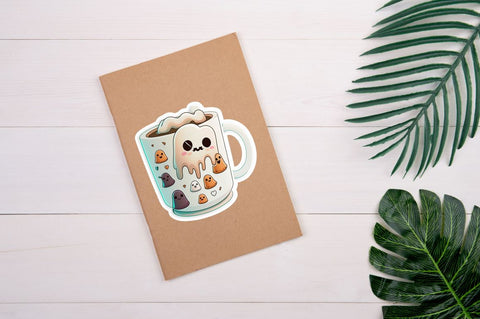 Cute And Creepy Mug Halloween Sticker Bundle Sublimation Regulrcrative 