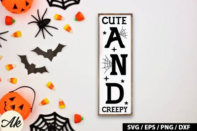 Cute and creepy Porch Sign SVG SVG akazaddesign 