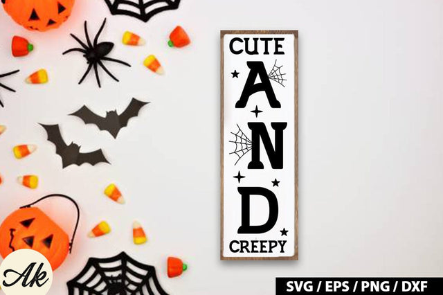 Cute and creepy Porch Sign SVG SVG akazaddesign 