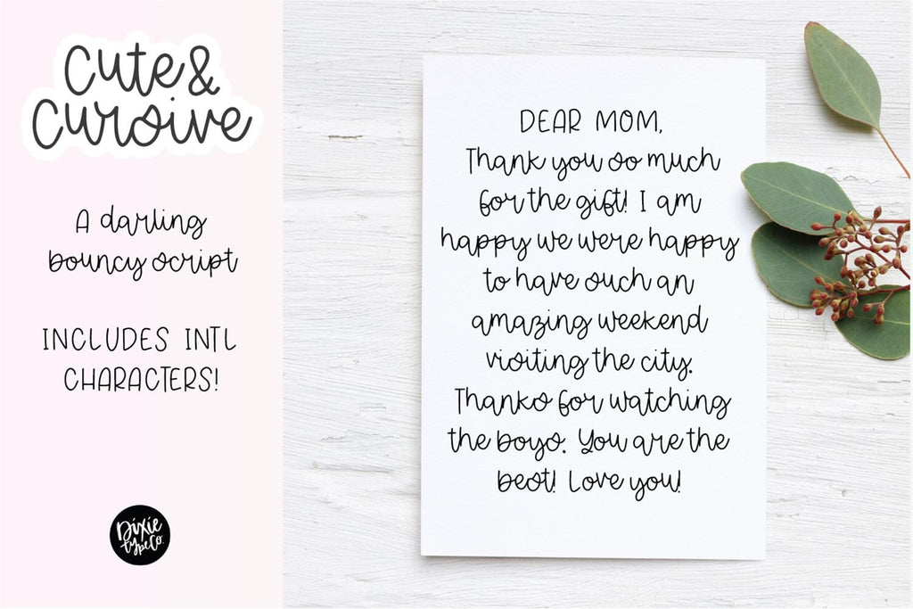 Cute Quotes In Cursive Cute and Cursive Script - So Fontsy