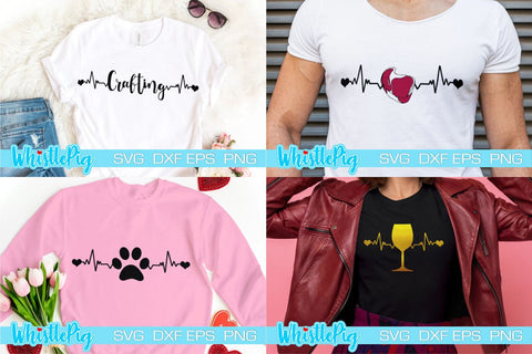 Cute and Funny Heartbeat Svg Bundle Heartbeat Svg Heartbeat Funny Svg Bundle Cute Svg Bundle Funny Svg Bundle Food Svg Drinking Svg Paw SVG Whistlepig Designs 