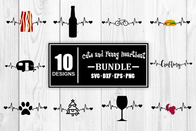 Cute and Funny Heartbeat Svg Bundle Heartbeat Svg Heartbeat Funny Svg Bundle Cute Svg Bundle Funny Svg Bundle Food Svg Drinking Svg Paw SVG Whistlepig Designs 