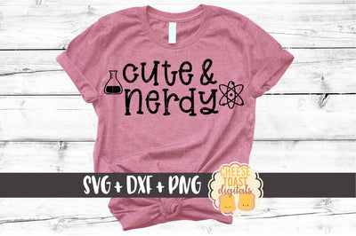 Cute and Nerdy - Girl Science SVG PNG DXF Cut Files SVG Cheese Toast Digitals 