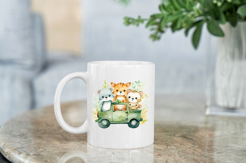 Cute Animal Safari Watercolor Clipart Bundle Sublimation Regulrcrative 