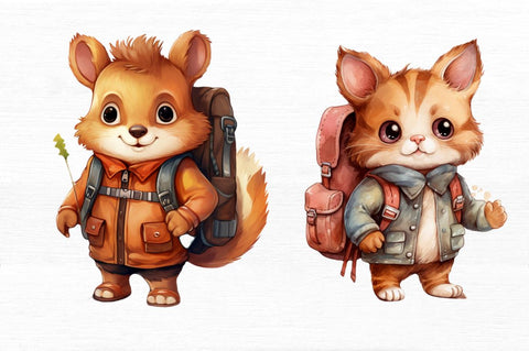 Cute Animal with Backpack Sublimation Sublimation Regulrcrative 