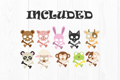 Cute animals skull SVG dadan_pm 
