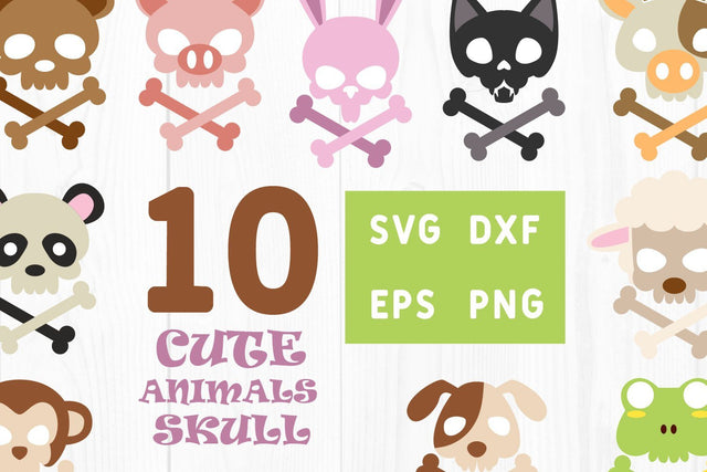 Cute animals skull SVG dadan_pm 