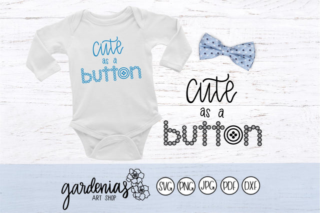Cute as a Button SVG Gardenias Art Shop 
