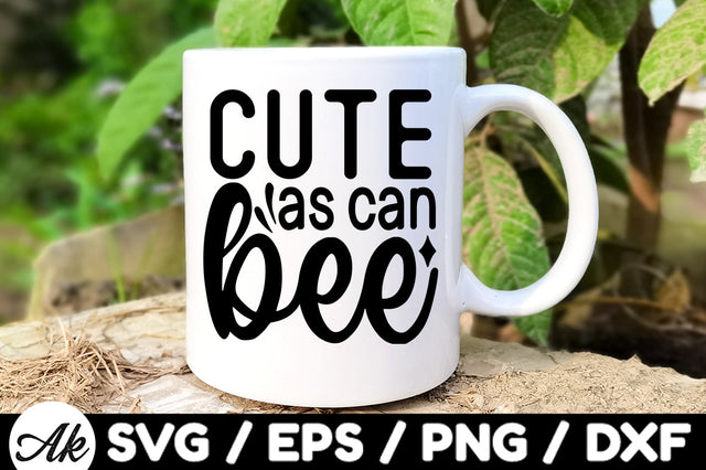 Cute as can bee svg SVG akazaddesign 