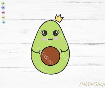 Cute Avocado SVG SVG _HelArtShop_ 